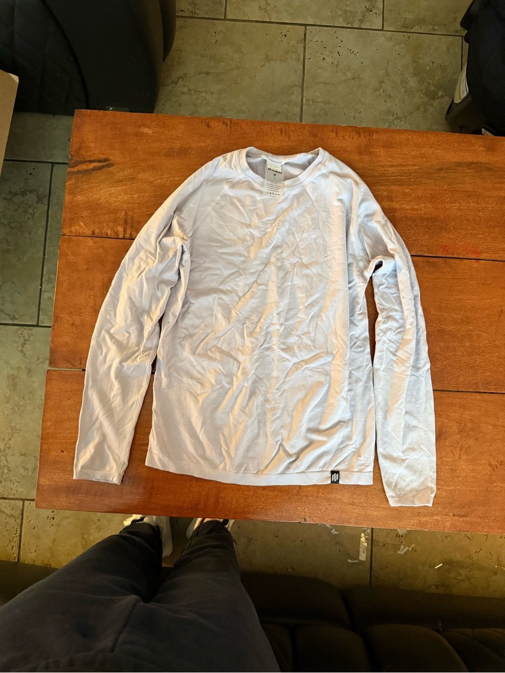 Jaanuu chrome underscrub Long Sleeve Crew Neck Top small soft react outlast